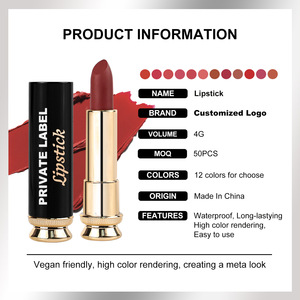 Lápiz Labial Mate de Marca Privada OEM, Acabado Aterciopelado, Resistente al Agua, Larga Duración, Aplicación Suave, Maquillaje Labial Altamente Pigmentado - Product Image 3