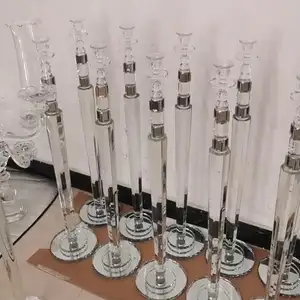 Handmade Glass Windshield Wedding Crystal Candelabra