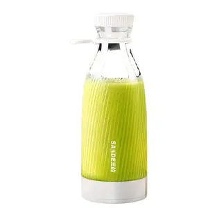 2023 new design 500 ml fresh juicer blender outdoor portable juice blender large capacity bottle blender rechargeable 1400 mA ba