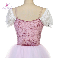 Rose vif velours Ballet Tutu longue Ballet danse Tutu Performance Costume romantique Tutus danse robe 23125