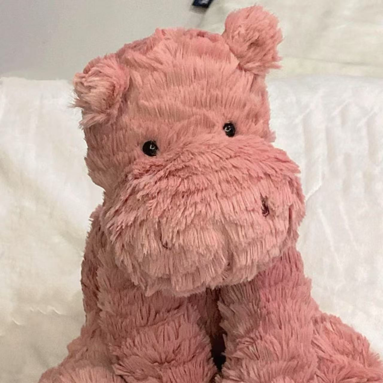 Hippopotame vague rose
