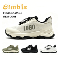 Chaussures de sport décontractées pour hommes, style marche, respirantes, avec bande élastique, personnalisables avec logo d'usine