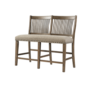 Ensemble table à manger industrielle moderne en bois massif 6 places sur mesure panneaux latéraux en bois massif pour meubles de maison dans les appartements - Product Image 3