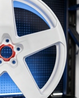 Rines Deportivos Modernos de Alto Rendimiento, Dinámicos y Resistentes, de 5 Radios, de Aleación Forjada en una Sola Pieza, Aptos para Mustang, Camaro, BMW M3, M4, RS5