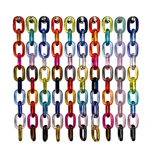 Eslabones de Cadena de Resina de Alta Calidad, Coloridos y Transparentes, Decoración Artística Moderna para el Hogar, Manualidades para Colgar en la Pared - Product Image 2