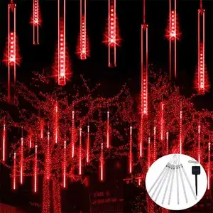 WTL 810チューブ288 LEDソーラーストリング電球屋外ガーデン装飾装飾照明クリスマスつらら雨流星シャワーライト