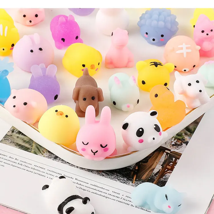 Silicone animal mini cute squeeze funny toy soft stress kids gifts kawaii fidgets mini squishies toys