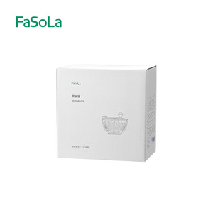 FaSoLa Fruit Salad Drainer Hand Crank Centrifugal Dryer Multi Purpose Vegetable Dehydrator White Plastic Manual Operation - Product Image 5