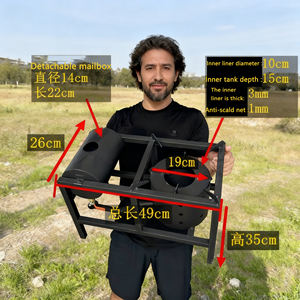 Houd Kamp Heavy-Duty Multi-Fuel Roestvrijstalen Afvalolieverwarmer 3-4L Rookloze Brandende Verstelbare Vlampannen - Product Image 4