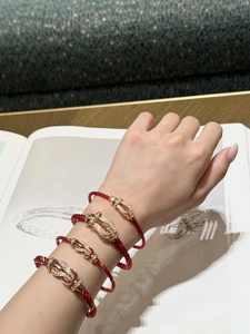 Pulsera de Cuerda con Corazón de Acero Inoxidable y Circonita, de Lujo, Venta Directa de Fábrica, Unisex, Regalo, Venta al Por Mayor - Product Image 2