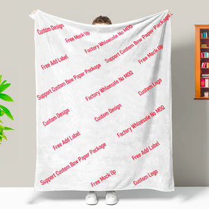 Manta de Franela Personalizada con Logotipo y Etiqueta, Sin Pedido Mínimo, Moderna y Popular, Suave para Dormitorio, Manta con Foto Personalizada - Product Image 1