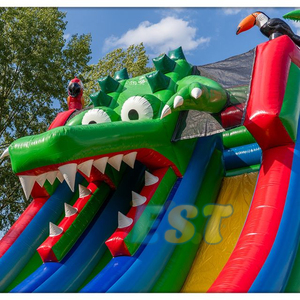 Thương mại khổng lồ <span class=keywords><strong>Inflatable</strong></span> khô trượt cá sấu <span class=keywords><strong>Inflatable</strong></span> trượt nước cho trẻ em và người lớn - Product Image 5