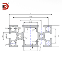 Profilé en aluminium extrudé industriel 3060, profilé en alliage d'aluminium, banc de travail pour ligne d'assemblage 30603.0 épais