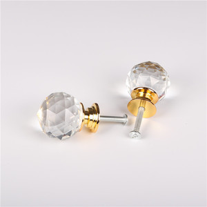 40mm Prism Transparent Inlaid Diamond Modern <b>Kitchen</b> Dresser Furniture Handle - Product Image 3