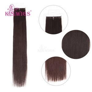 K.SWIGS Extensions de cheveux invisibles sans couture de 22 pouces, cheveux humains 100% Remy chinois, double épaisseur, lisses et soyeux, durables - Product Image 5