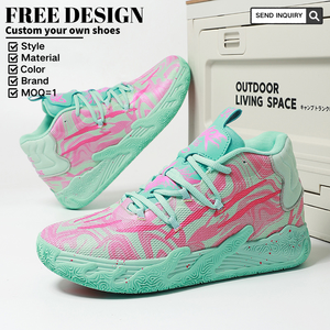 Chaussures <span class=keywords><strong>de</strong></span> <span class=keywords><strong>basket</strong></span> montantes à lacets pour hommes, respirantes, en tissu extensible doux, pour l'extérieur - Product Image 1
