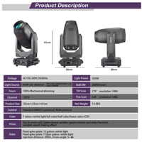 Luz Móvil LED Super Beam 450w 3en1 BSW, Control DMX512, Color RGBW, Enfoque Automático, Luz de Discoteca para DJ, Gran Venta
