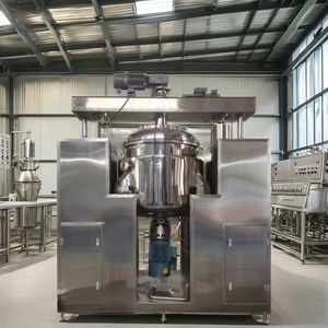 Mesin pembuat kosmetik campuran krim kecantikan Losion vakum Emulsifier spektrizer sistem Emulsifier vakum - Product Image 1