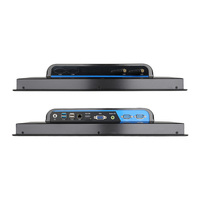 PC industriel à écran tactile de 10,1 pouces avec cadre intégré de 3 mm, X86 J1900 J4125 J6412 I3 I5 I7, étanche IP65