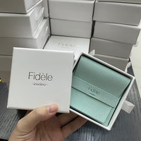 Boîte à bijoux en carton avec logo personnalisé, boîte à bijoux de luxe, boîte à bijoux avec tiroir, emballage pour bracelet, emballage cadeau pour bijoux