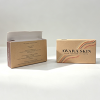Boîte personnalisée avec impression UV, emballage de luxe recyclable pour cosmétiques et soins de la peau, avec fermeture à rabat