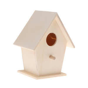 Ingrosso fatto a mano fuori dalla scatola di nidificazione degli uccelli in legno casa degli uccelli per la decorazione del giardino - Product Image 3