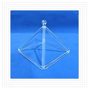 Alta calidad chakra meditación pyramidsreiki pirámides equilibrio de energía cuarzo cristal singingTripod