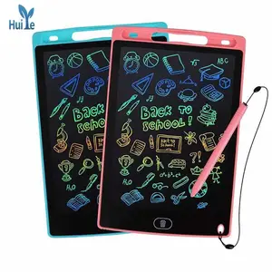 Huiye LCD 드로잉 보드 재미있는 드로잉 교육용 LCD 쓰기 태블릿 선물 어린이를위한 다채로운 라인 낙서 낙서 보드 장난감
