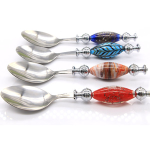 Accesorios de cocina en stock, decoración de cuentas DIY, cortador de Pizza con cuentas, cucharas, tenedores, utensilios, herramientas, juegos de vajilla con cuentas - Product Image 6