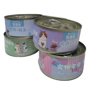 Lanches para gatos comida de gato molhada frango bacalhau salmão atum sabor enlatado deliciosas latas de comida de gato