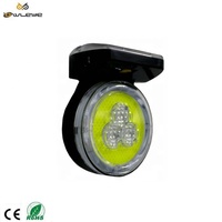 Feu de signalisation solaire magnétique OWLEYE SWL5 à 5 LED, clignotement puissant, pour camion, PC/ABS, IP66, visibilité 800m, autonomie 120h