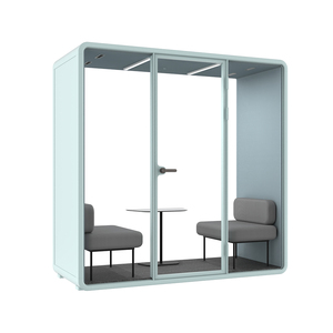 Agrandir l'image Ajouter au comparateur Partager Cabine insonorisée mobile et portable pour réunions, bureau privé <span class=keywords><strong>acoustique</strong></span>, pod de réunion, cabine téléphonique B - Product Image 5