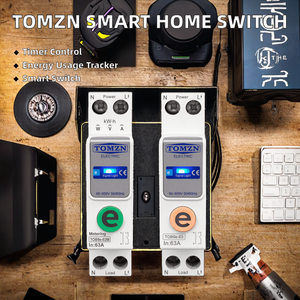 Interruptor <span class=keywords><strong>Inteligente</strong></span> WiFi <span class=keywords><strong>Schneider</strong></span> para TOMZN Ewelink 1P+N 63A 110V 220V con Medidor de Energía, Medidor de kWh, Interruptor Automático, Temporizador y Relé para Hogar <span class=keywords><strong>Inteligente</strong></span> - Product Image 2