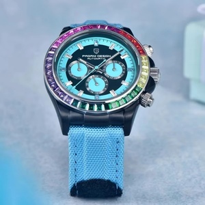 Reloj Mecánico para Hombre PAGANI DESIGN PD1732 de 40 mm con Bisel Arcoíris de Moda, Reloj Automático de Zafiro Resistente al Agua de 100 m para Parejas - Product Image 2