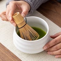 Ensemble d'outils Matcha de haute qualité bol Matcha brosse à thé ensemble d'outils Matcha en céramique gravée de style japonais