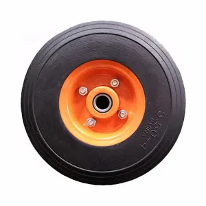 10 Inch 3.50-4 Solid Rubber Wheel For Hand Truck