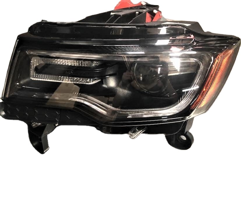 Ксеноновая фара 68144708AB 68144709AB на черном фоне для Jeep Grand Cherokee 2014-2016 только для LHD