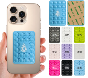 Support de téléphone portable en silicone personnalisé avec logo, ventouse et poignée – Accessoires de téléphone portable - Product Image 3