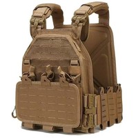 Gilet tactique camouflage à dégagement rapide, ensemble d'entraînement extérieur, équipement de terrain pour passionnés de CS, gilet tactique pour homme