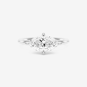 Bague en argent sterling 925 plaqué or 14k 18k avec diamant CZ taille marquise 15*8,5 mm, bijoux pour femmes - Product Image 6