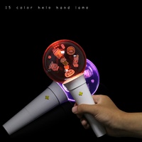 Bâton lumineux circulaire en acrylique personnalisable avec logo, 15 couleurs, pour festivals de musique