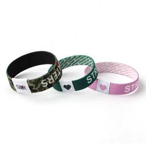 Nouveau bracelet élastique tissé tendance avec logo NFC personnalisé, impression sérigraphique, décoration de vacances et idée cadeau - Product Image 5