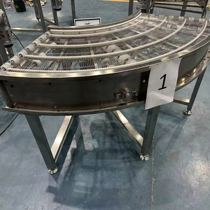 90 độ đường cong băng tải vành đai thép không gỉ dây lưới vành đai băng tải tùy chỉnh làm mát khô băng tải cho ngành công nghiệp thực phẩm - Product Image 3