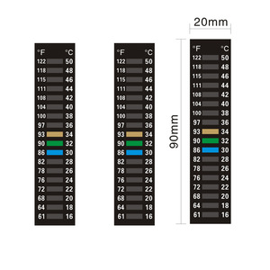Giá bán buôn tùy chỉnh nhiệt độ thiết kế thay đổi mức độ khí lưu trữ có thể vật liệu kim loại với màu sắc phản ứng thử nghiệm dải - Product Image 5