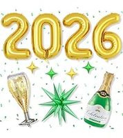 Kit de 11 ballons pour bouteille, 40 pouces, chiffres en aluminium à l'hélium QS-20261291, pour Fête du Nouvel An et Remise de Diplôme