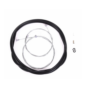 Kit de câbles de frein et de manette de vitesse Qintu pour vélo, noir, universel, pour vélos de montagne, de route et pliants, jeu de gaines de câbles de vitesses - Product Image 1