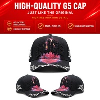 Casquette de baseball ajustable en daim Murakami, style original Chucky Hats, avec logo du Diable, pour activités de plein air