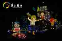 Sculptures lumineuses de festival d'anime 3D Noël créatif Pâques Thanksgiving Nouvel An chinois affiche des lanternes uniques pour la maison