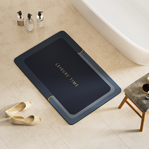 Youlttan Hình Bầu Dục 50*80Cm Hình Bầu Dục Vuông Phòng Tắm Thảm Chống Trượt Nước Thấm Nước Sàn Phòng Tắm Cao Su Cửa <span class=keywords><strong>Mat</strong></span> - Product Image 5