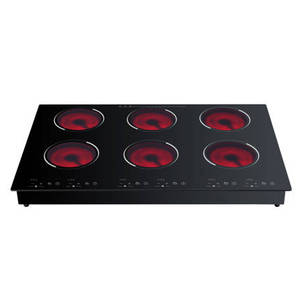 Piano cottura a induzione a 6 fuochi fornelli fornello elettrico commerciale in ceramica - Product Image 1